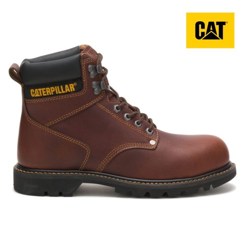 Pánské Pracovní Boty Caterpillar Second Shift Steel Toe Vínové (CZ-9WDK)